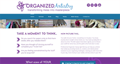 Desktop Screenshot of organizedartistry.com