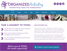 Tablet Screenshot of organizedartistry.com